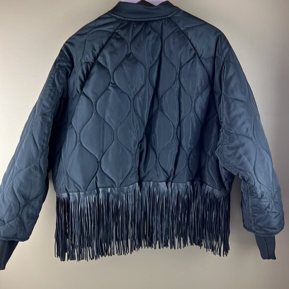 SOLD Hong Xing Women's/Unisex Unique Quilted Puffer Fringe  Coat - Picture 5 of 13